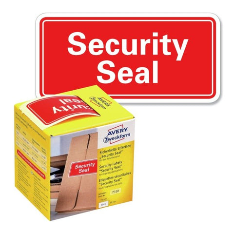 Avery Security Labels For Shipping-Red , 100 Labels ,W 78 mm x H 38 mm 7310