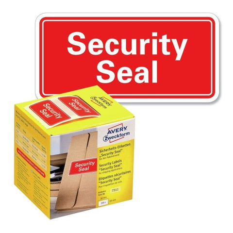 Avery Security Labels For Shipping -Red 38 x 20 mm, 7311
