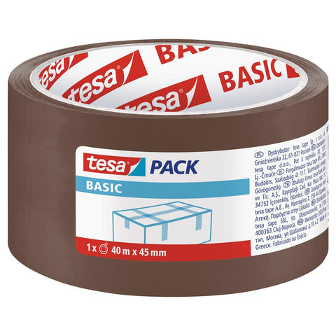 Tesa Pack Basic Sealing Carton Tape-Chamois 40 m x 45 mm