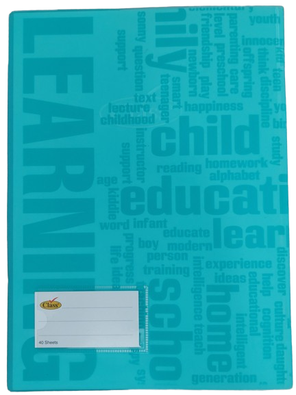 Class Note Book Semi Transparent 60 sheets 180X250MM