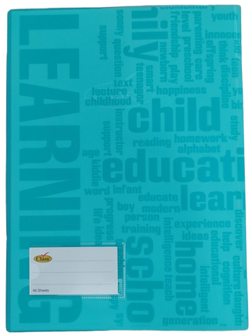 Class Note Book Semi Transparent 60 sheets 180X250MM