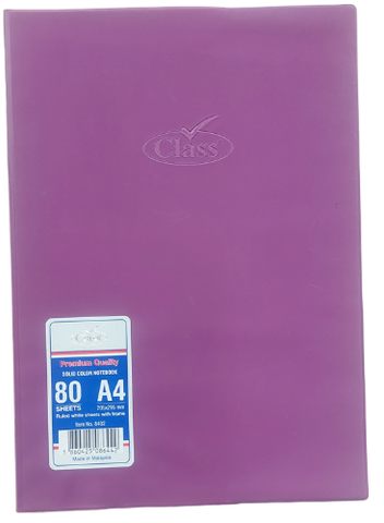 Class Note Book Solid PVC A4 -80 Sheets