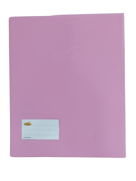 Class Solid PVC Note Book F17 -10 x 8 '' , 100 Sheets Ass Colours