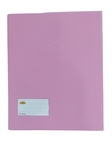 Class Solid PVC Note Book F17 -10 x 8 '' , 100 Sheets Ass Colours