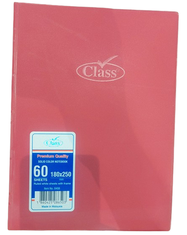 Class Note Book Solid Cover 60 sheets