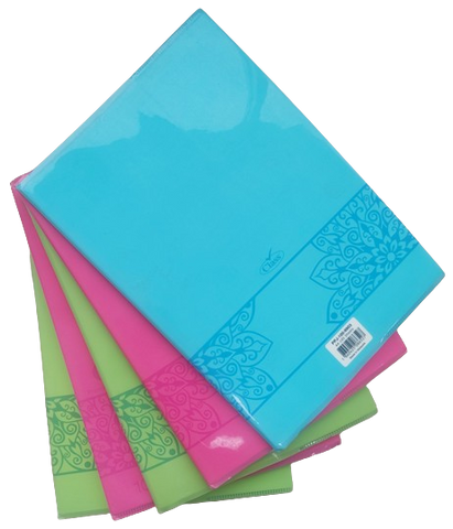 Class Note Book A4 100 Sheets Solid PP Jacket Book Ass Colours