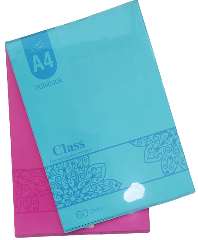 Class A4 Note Book 60 Sheets Solid PP Jacket