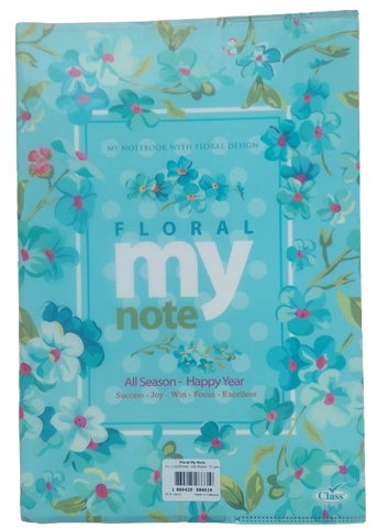 Class My Floral Note Book -A4 , 100 Sheets