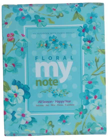 Class Note Book PP Jacket Fancy Floral F17 -10 x 8 '' , 80 Sheets