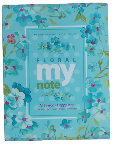 Class Note Book PP Jacket Fancy Floral F17 -10 x 8 '' , 80 Sheets