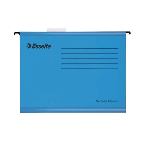 Esselte Classic Foolscap Suspension File Blue , 90334, Pack of 25.