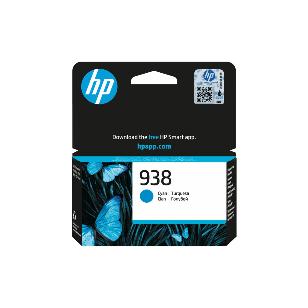 HP 938 Cyan Original Ink Cartridge