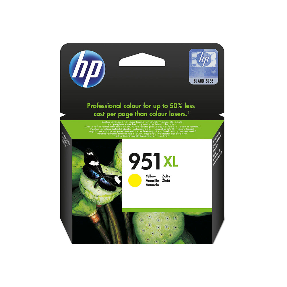 HP 951XL High Yield Yellow Original Ink Cartridge (CN048AE)...