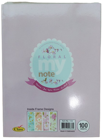 Class Characters PVC Note Book -A5 , 100 Sheets Ass Colours