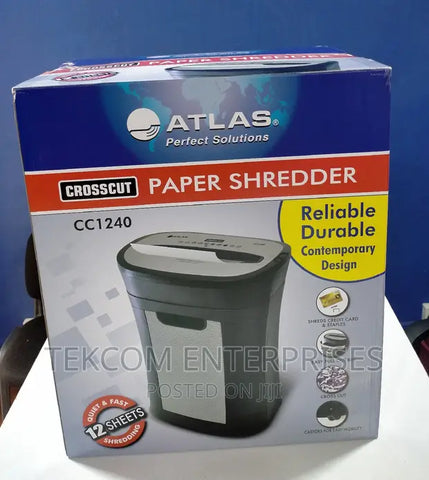 ATLAS CC1240 Cross Cut Paper Shredder...