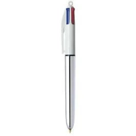BIC Pen 4 Colors Shine Silver Body 1,0 mm