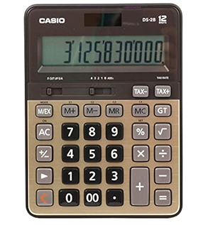 CASIO CALCULATOR HEAVY DUTY DS-2B-GD.