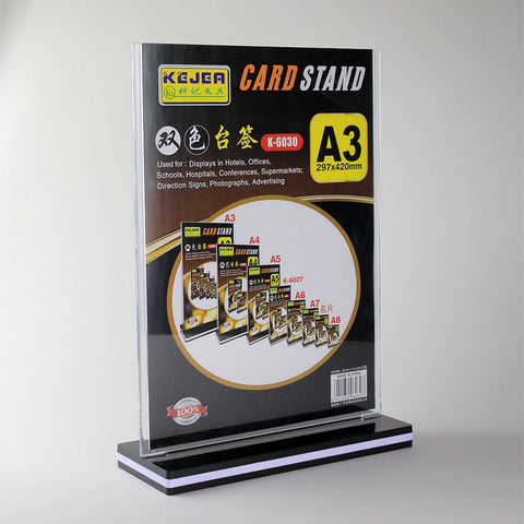 Display Card Stand Vertical with Base K-6030 A3