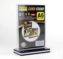 DISPLAY CARD STAND VERTICAL WITH BASE K-6026 A6