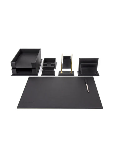 Desktop Set Black - Set Of 9