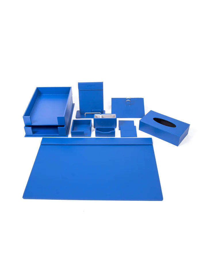 Desktop Set Blue - Set Of 9