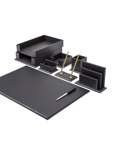 Desktop Set Black - Set Of 9