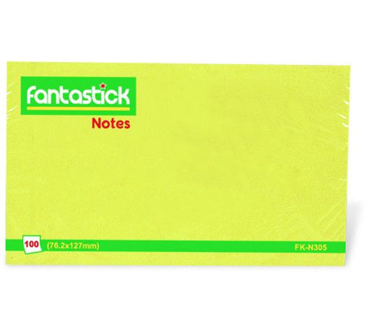 Fantastick Sticky Notes 3x5" Yellow FK-N305.