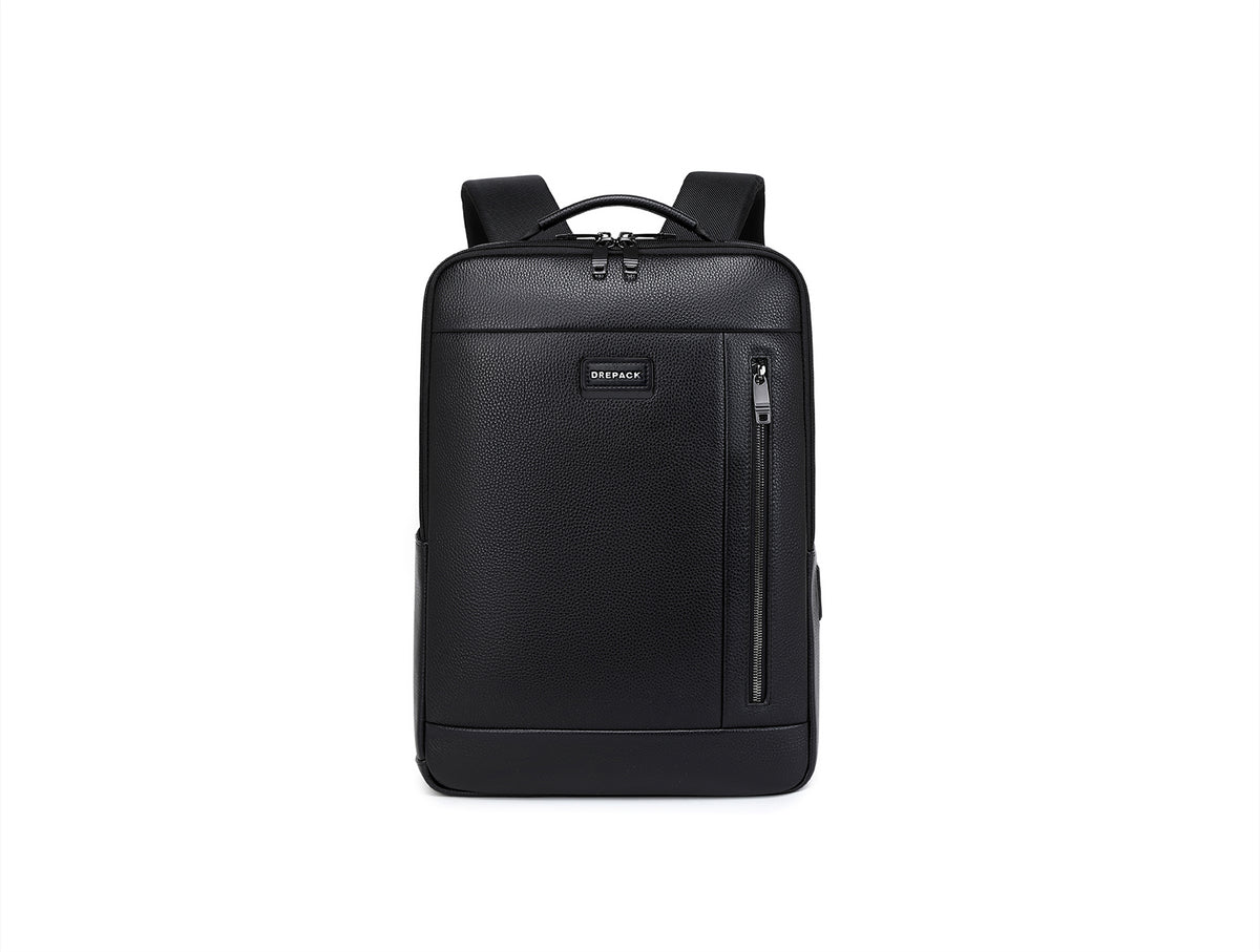 Signature Heritage Leather Laptop Brief – Top-Grain Executive Bag