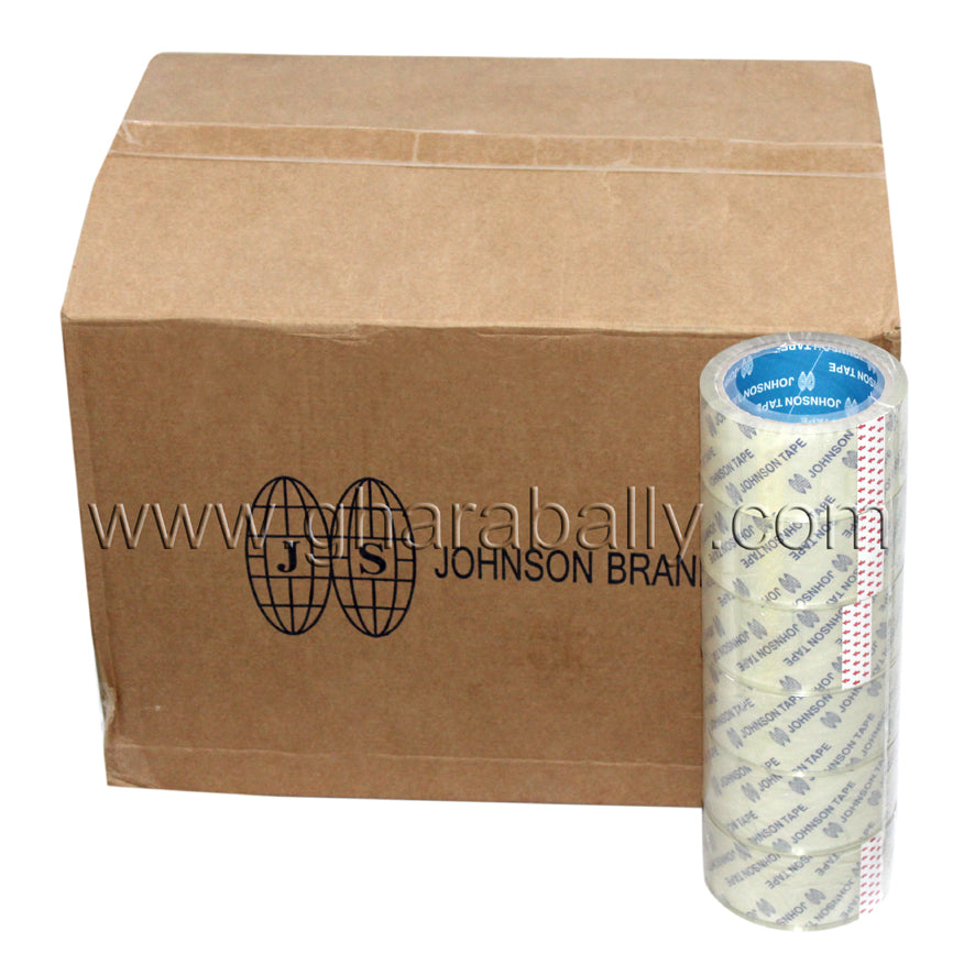 Johnson Packaging Tape Clear -2" x 72 yards (Box Of 72 Pcs).