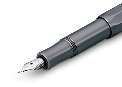 Kaweco AL SPORT Fountain Pen, Anthracite, with Medium Nib (0.9 mm)