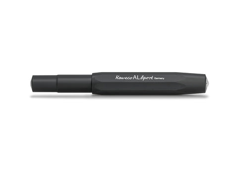 Kaweco AL SPORT Fountain Pen, Black, with Extra Fine Nib (0.5 mm)