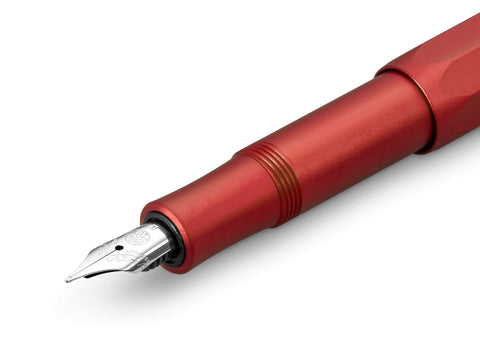 Kaweco AL SPORT Fountain Pen, Deep Red, with Medium Nib (0.9 mm)