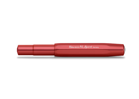 Kaweco AL SPORT Fountain Pen, Deep Red, with Fine Nib (0.7 mm)