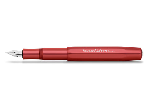Kaweco AL SPORT Fountain Pen, Deep Red, with Fine Nib (0.7 mm)