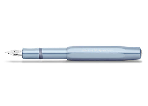 Kaweco AL SPORT Fountain Pen, Light Blue, with broad nib (1.1 mm)