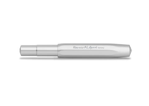 Kaweco AL SPORT Fountain Pen, Silver, with Fine Nib (0.7 mm)