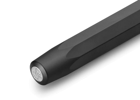 Kaweco AL SPORT Fountain Pen, Black, with Broad Nib (1.1 mm)