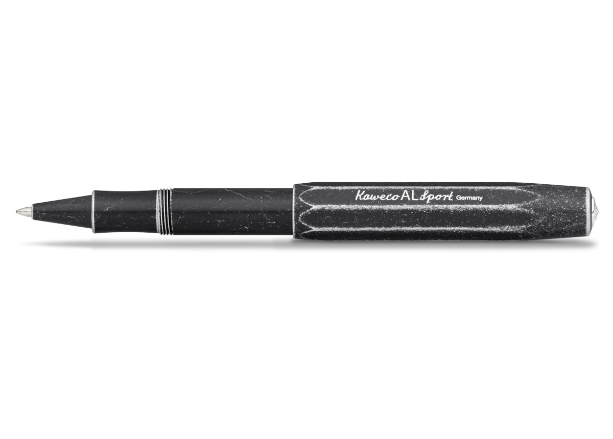 Kaweco AL SPORT Stonewashed Gel Roller, Black, F 0.7 mm