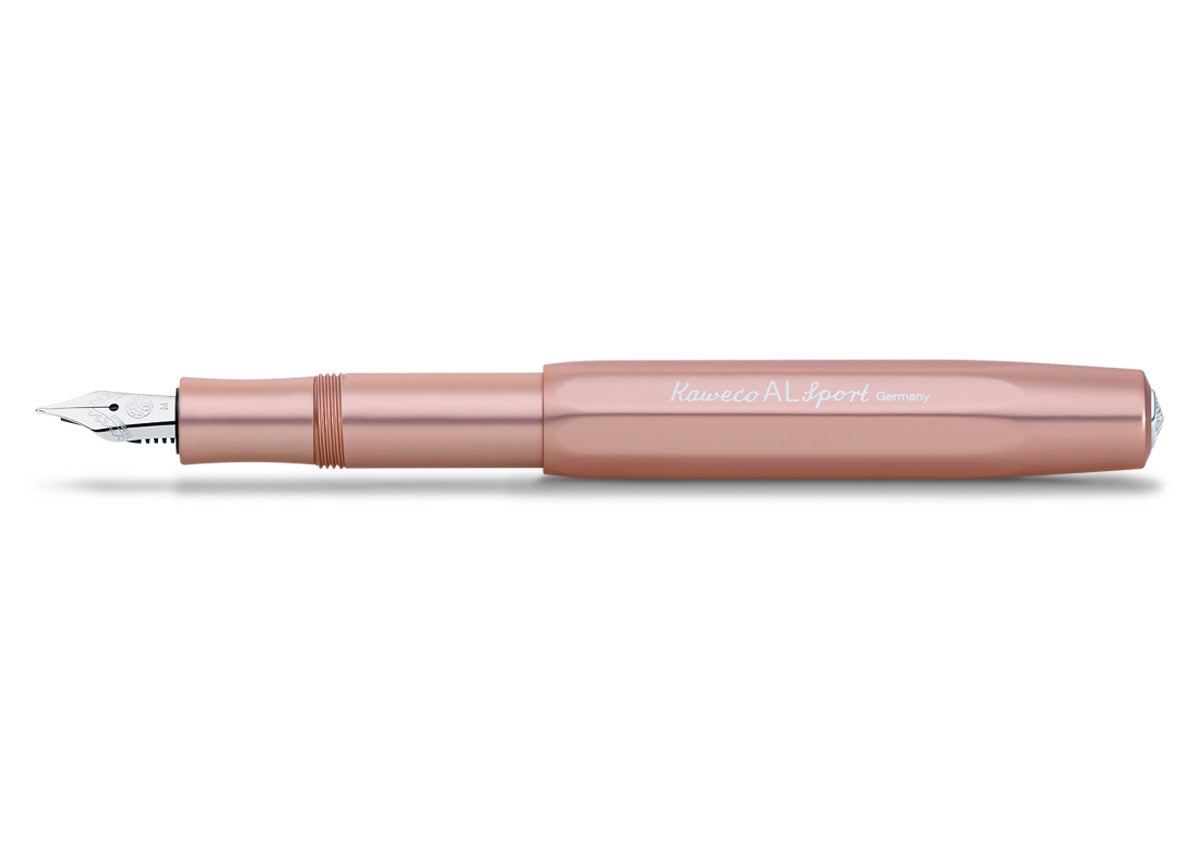 Kaweco AL SPORT Fountain Pen, Rose Gold, with Medium Nib (0.9 mm)