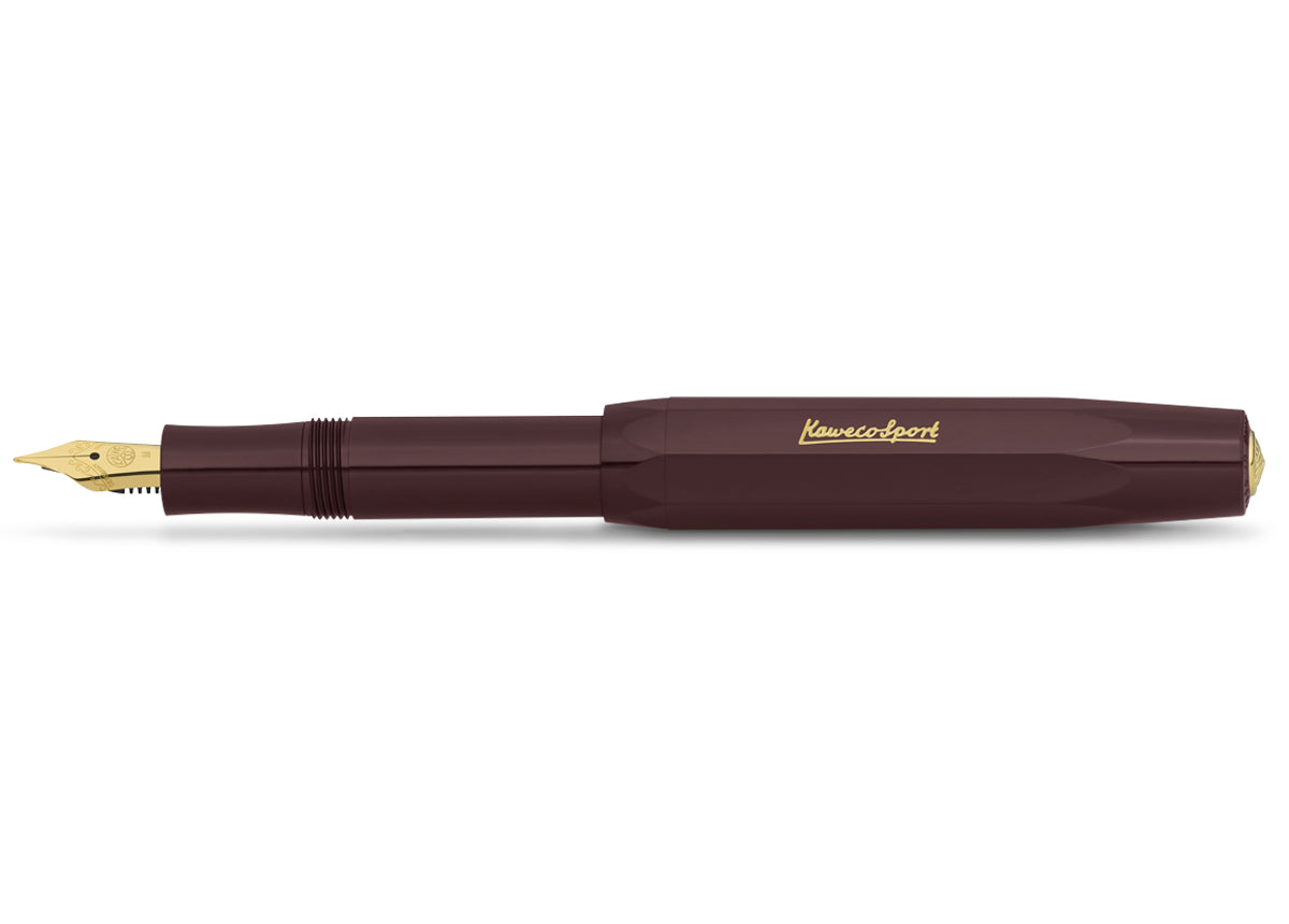 Kaweco CLASSIC SPORT Fountain Pen, Bordeaux, with Fine Nib (0.7 mm)