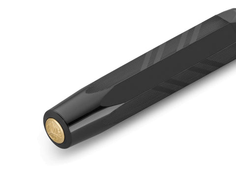 Kaweco CLASSIC SPORT Guilloche Fountain Pen, Black, with Extra Fine Nib (0.5 mm)