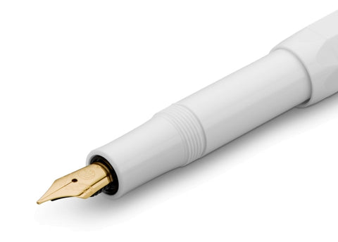 Kaweco CLASSIC SPORT Fountain Pen, White, with Medium Nib (0.9 mm)