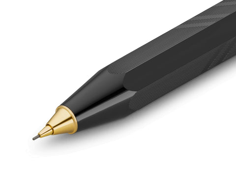 Kaweco CLASSIC SPORT Guilloche Mechanical Pencil, Black (0.7 mm)