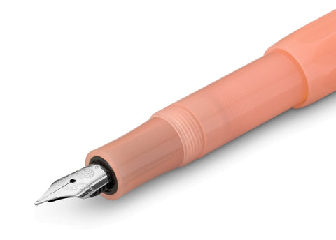 Kaweco FROSTED SPORT Fountain Pen, Soft Mandarine, with Broad Nib (1.1 mm)