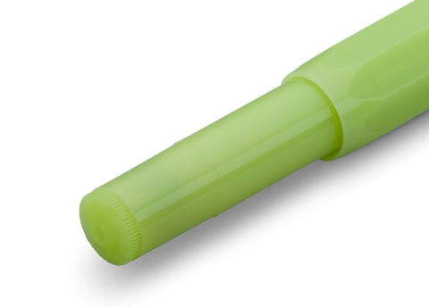 Kaweco FROSTED SPORT Fountain Pen, Fine Lime, with Extra Fine Nib (0.5 mm)