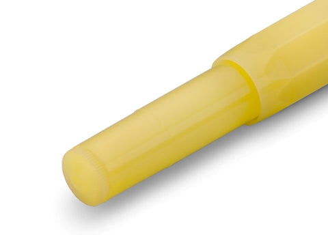 Kaweco FROSTED SPORT Fountain Pen, Sweet Banana, with Broad Nib (1.1 mm)