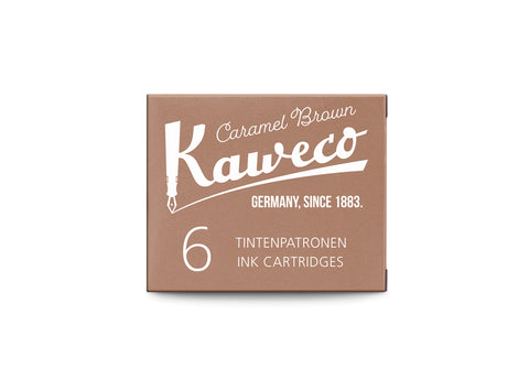 Kaweco Ink Cartridges 6 Pieces Caramel Brown