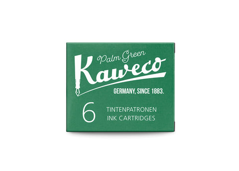 Kaweco Ink Cartridges 6 Pieces Palm Green