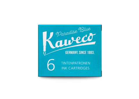 Kaweco Ink Cartridges 6 Pieces Paradise Blue