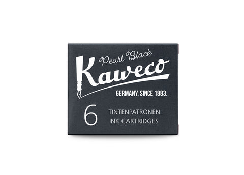 Kaweco Ink Cartridges 6 Pieces Pearl Black